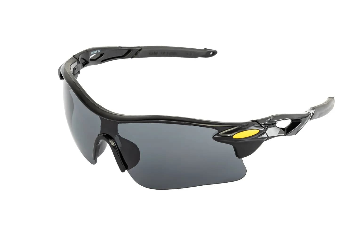 Окуляри відкриті MASTERTOOL SPORTLINE GREY панорамна лінза, напівоправа, протиковзні дужки 82-0010