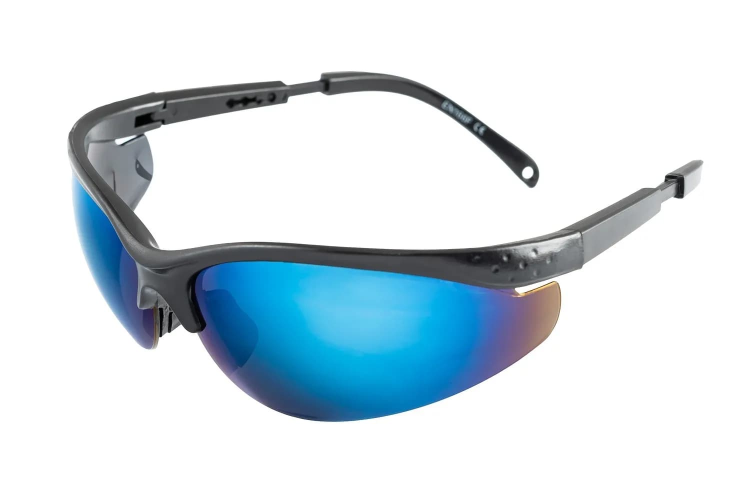 Окуляри відкриті MASTERTOOL SPORTLINE BLUE MIRROR захист від подряпин ANTI-SCRATCH, регульовані дужки 82-0002 - зображення 1