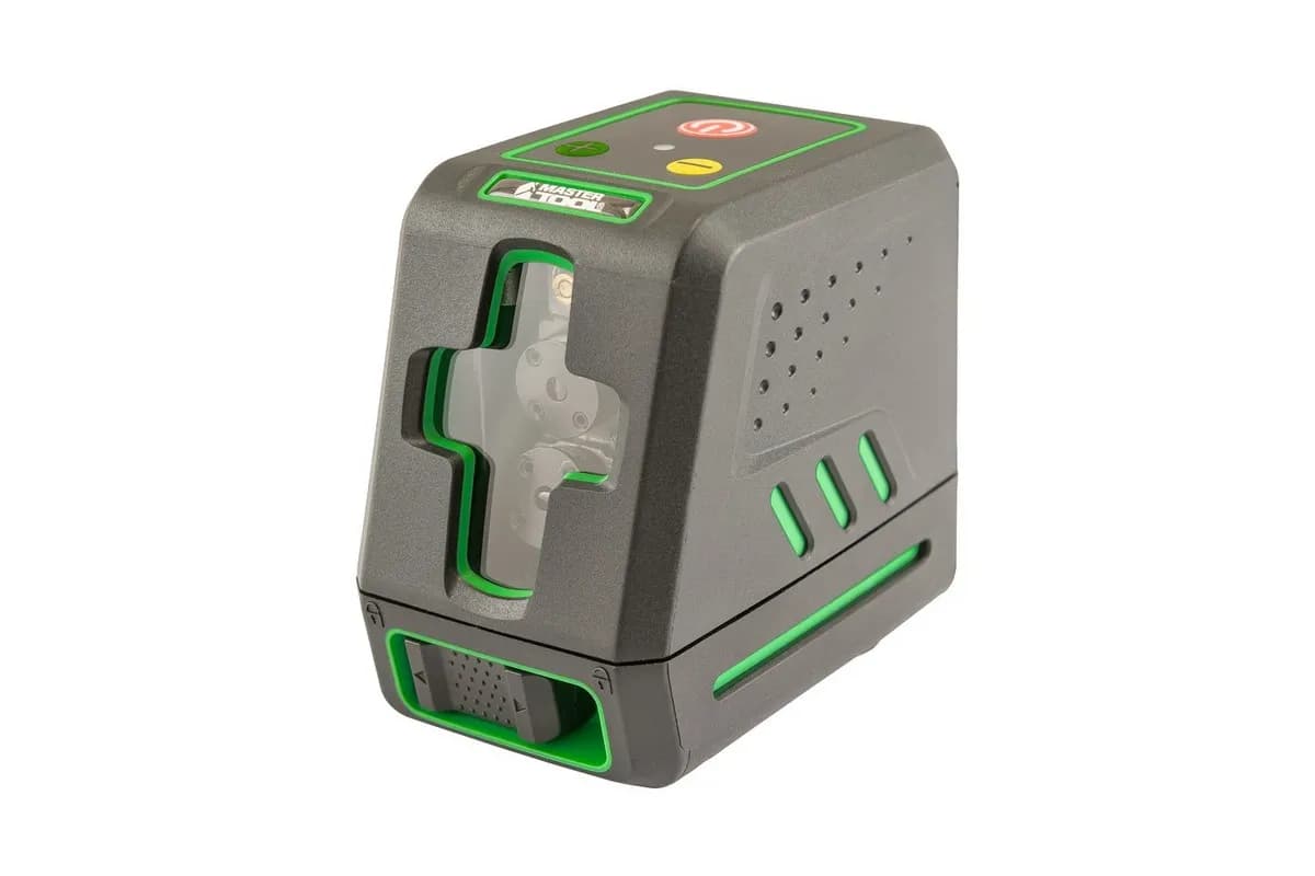 Рівень лазерний MASTERTOOL 30 м ±0.3 мм/м 2 гол H/V/H+V H130°/V130° ±4° GREEN/510 нм клас II IP54 ААх4 сумка 30-1904 - зображення 1