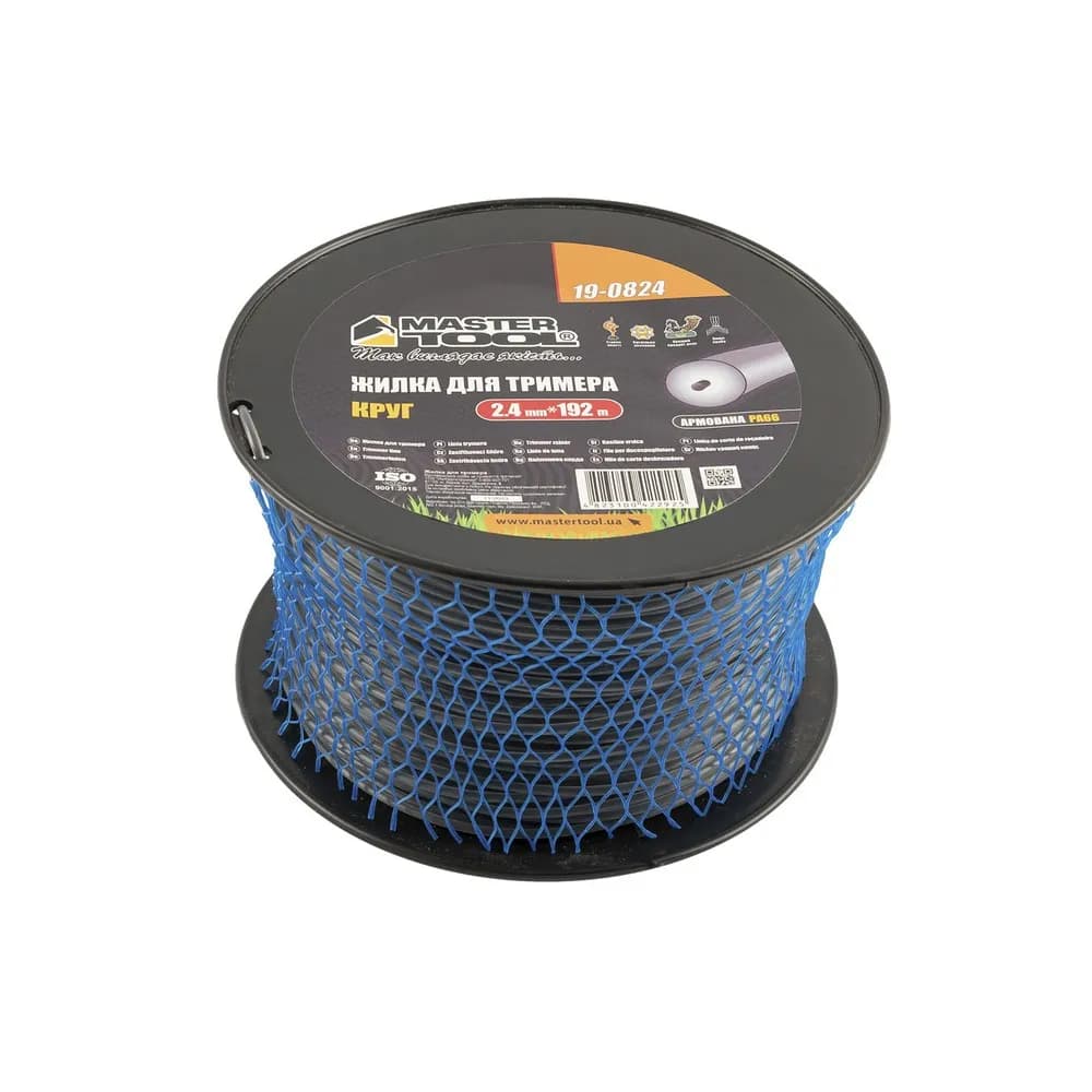 Жилка для тримера MASTERTOOL ROUND REINFORCED 2.4 мм × 192 м 19-0824