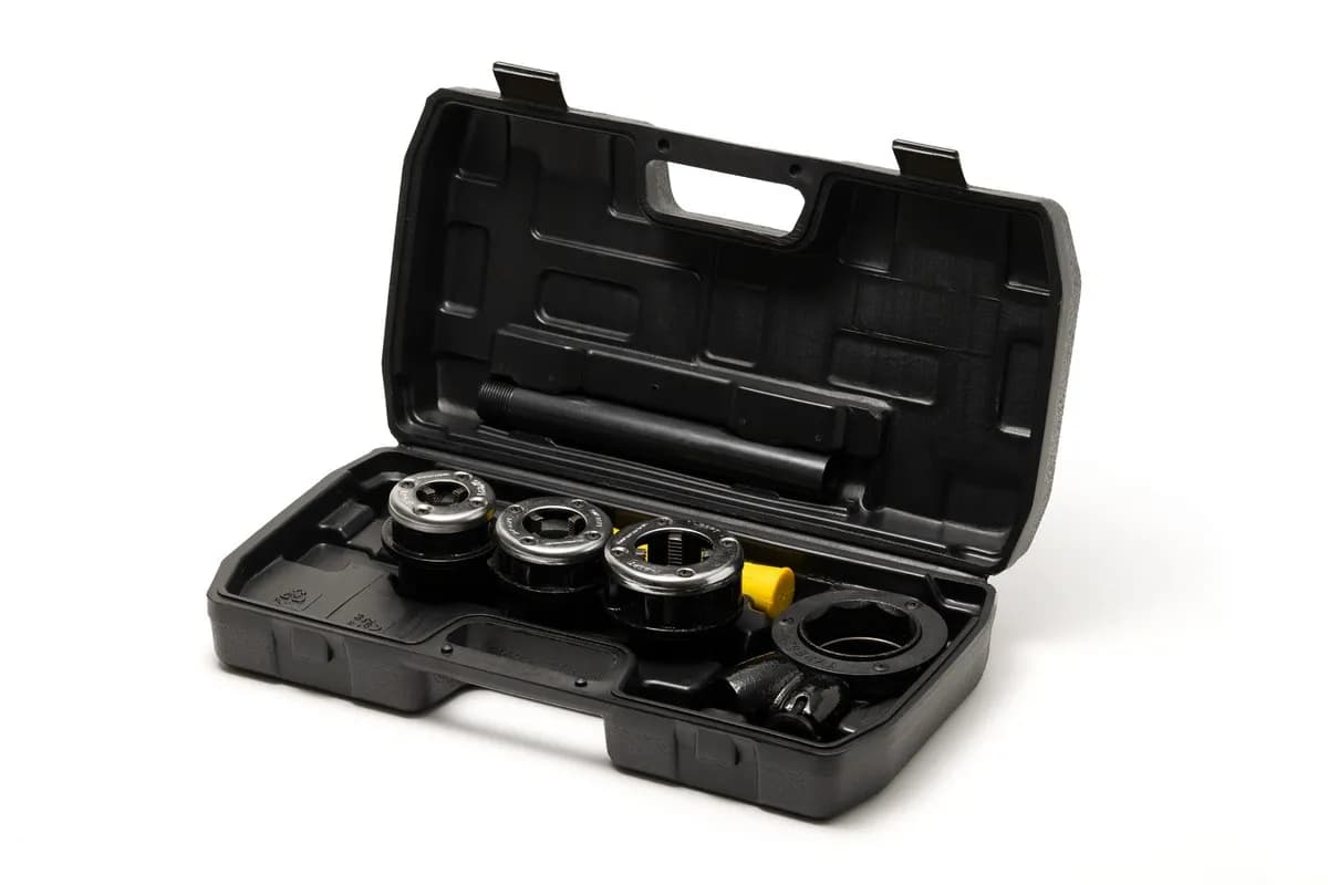 Клуп трубний для нарізання різьби MASTERTOOL BSPT ½"/¾"/1" набір 3 шт 14-1402 - зображення 1