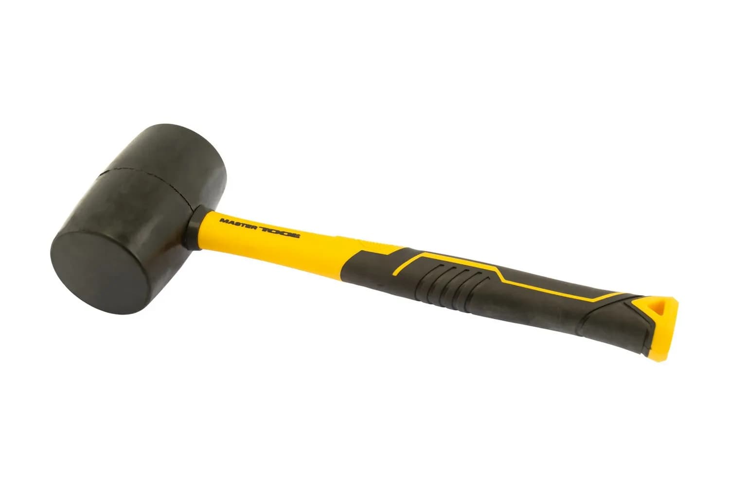 Киянка гумова MASTERTOOL 57 мм 450 г фібергласова ручка чорна 02-2302