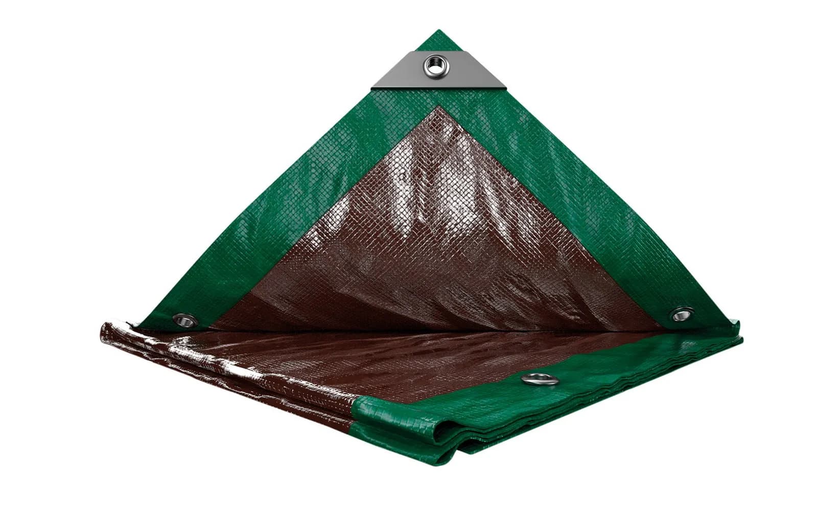 Тент універсальний MASTERTOOL TARPAULIN 4 × 5 м двосторонній 130 г/м² Green/Brown 89-4405 - зображення 1