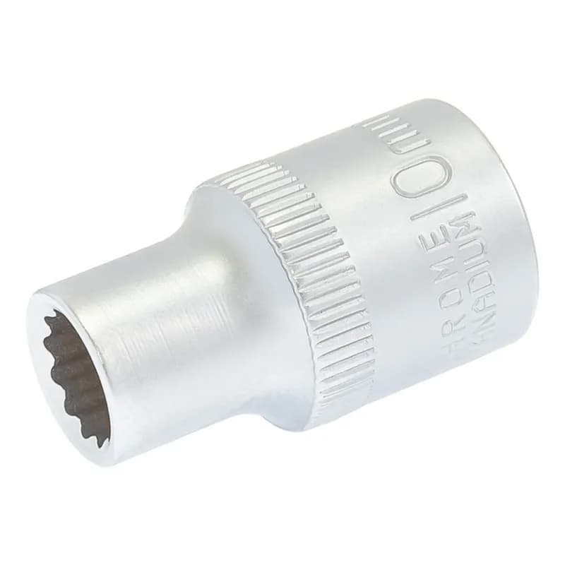 Головка торцева MASTERTOOL 12-гранна ½" 10 мм L 40 мм CrV 78-0610 - зображення 1