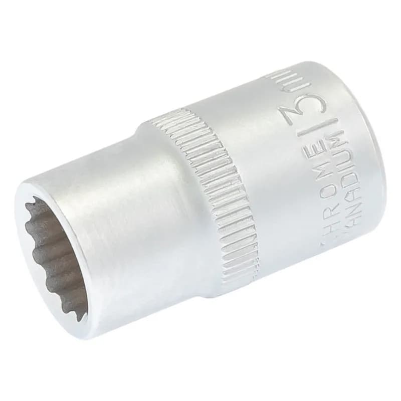Головка торцева MASTERTOOL 12-гранна ½" 13 мм L 40 мм CrV 78-0613 - зображення 1