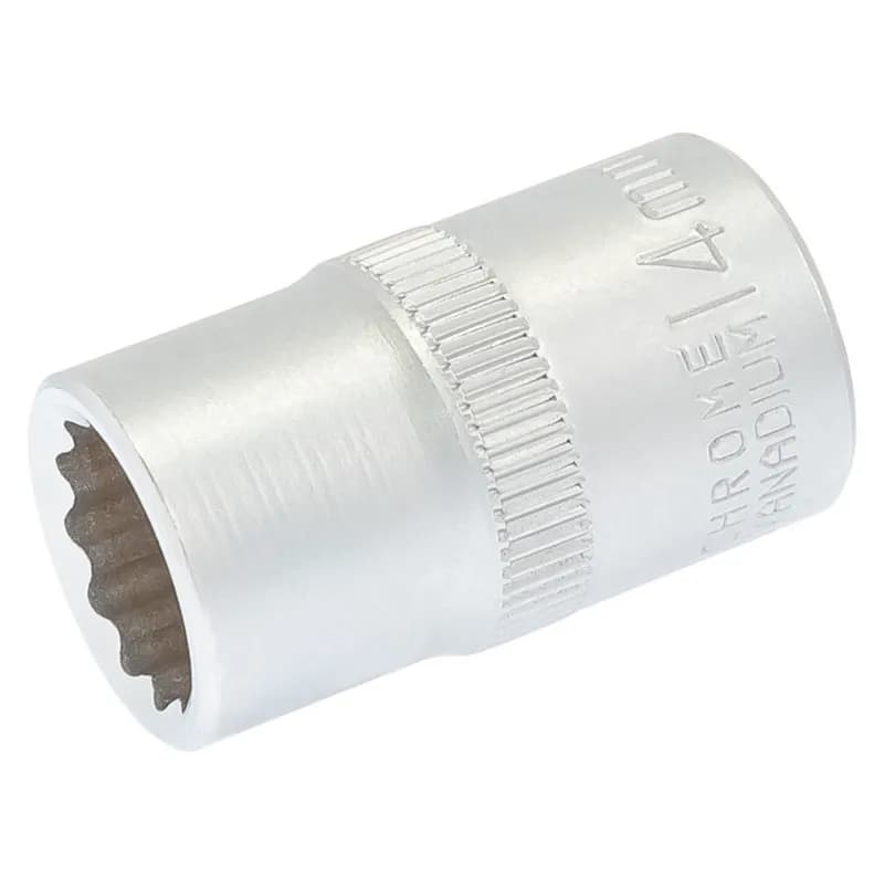 Головка торцева MASTERTOOL 12-гранна ½" 14 мм L 40 мм CrV 78-0614 - зображення 1