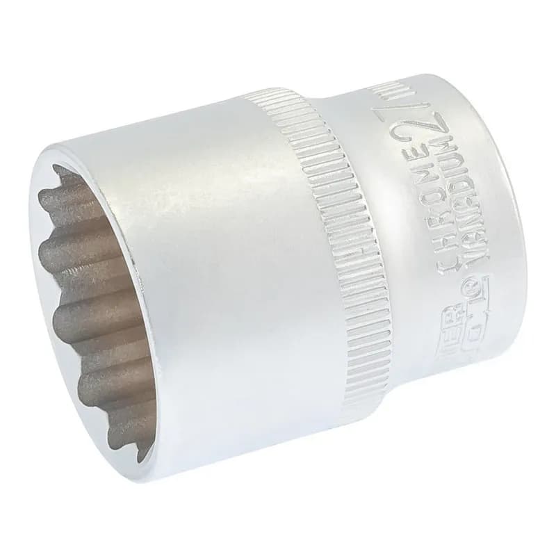 Головка торцева MASTERTOOL 12-гранна ½" 27 мм L 43 мм CrV 78-0627