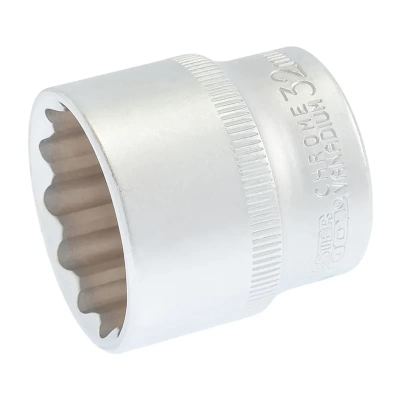 Головка торцева MASTERTOOL 12-гранна ½" 32 мм L 43 мм CrV 78-0632