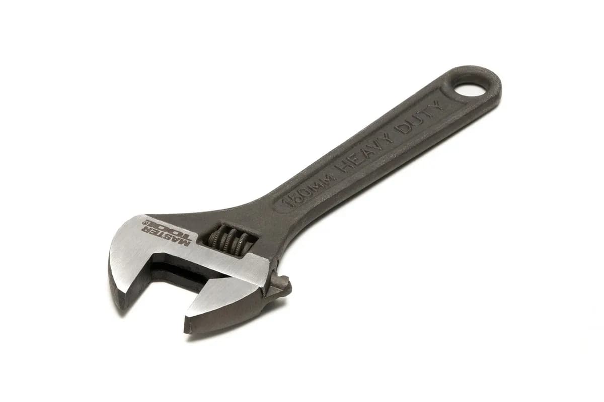 Ключ розвідний MASTERTOOL 150 мм 0-20 мм CrV фосфатований 76-0221 - зображення 1