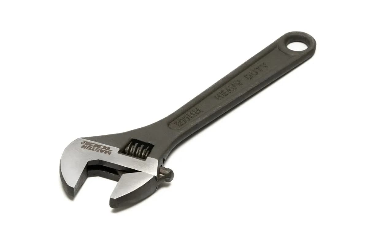Ключ розвідний MASTERTOOL 200 мм 0-25 мм CrV фосфатований 76-0222 - зображення 1