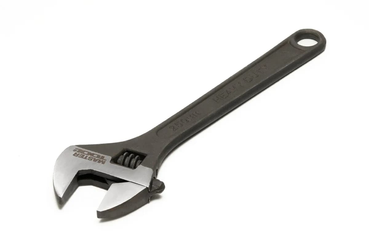 Ключ розвідний MASTERTOOL 250 мм 0-30 мм CrV фосфатований 76-0223 - зображення 1