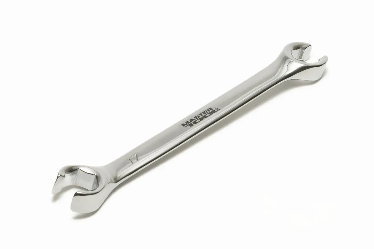 Ключ розрізний для трубних гайок MASTERTOOL 15×17 мм CrV 74-1517 - зображення 1