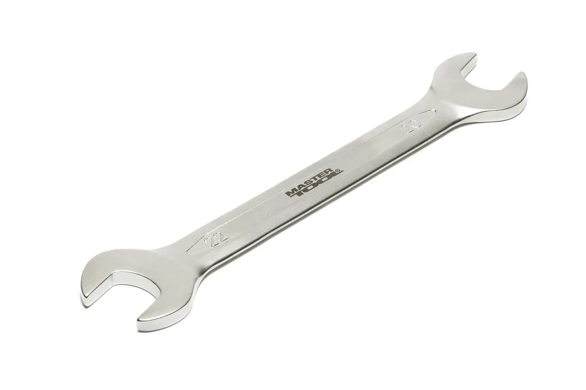 Ключ ріжковий MASTERTOOL 20×22 мм 31CrV3 COLD FORGED DIN3110 70-2022 - зображення 1