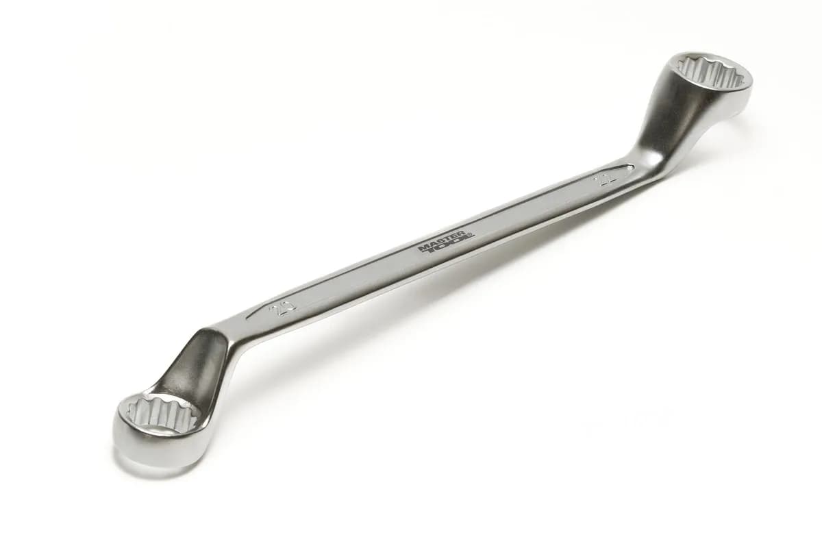 Ключ накидний MASTERTOOL 20×22 мм 31CrV3 COLD FORGED DIN897 72-2022 - зображення 1