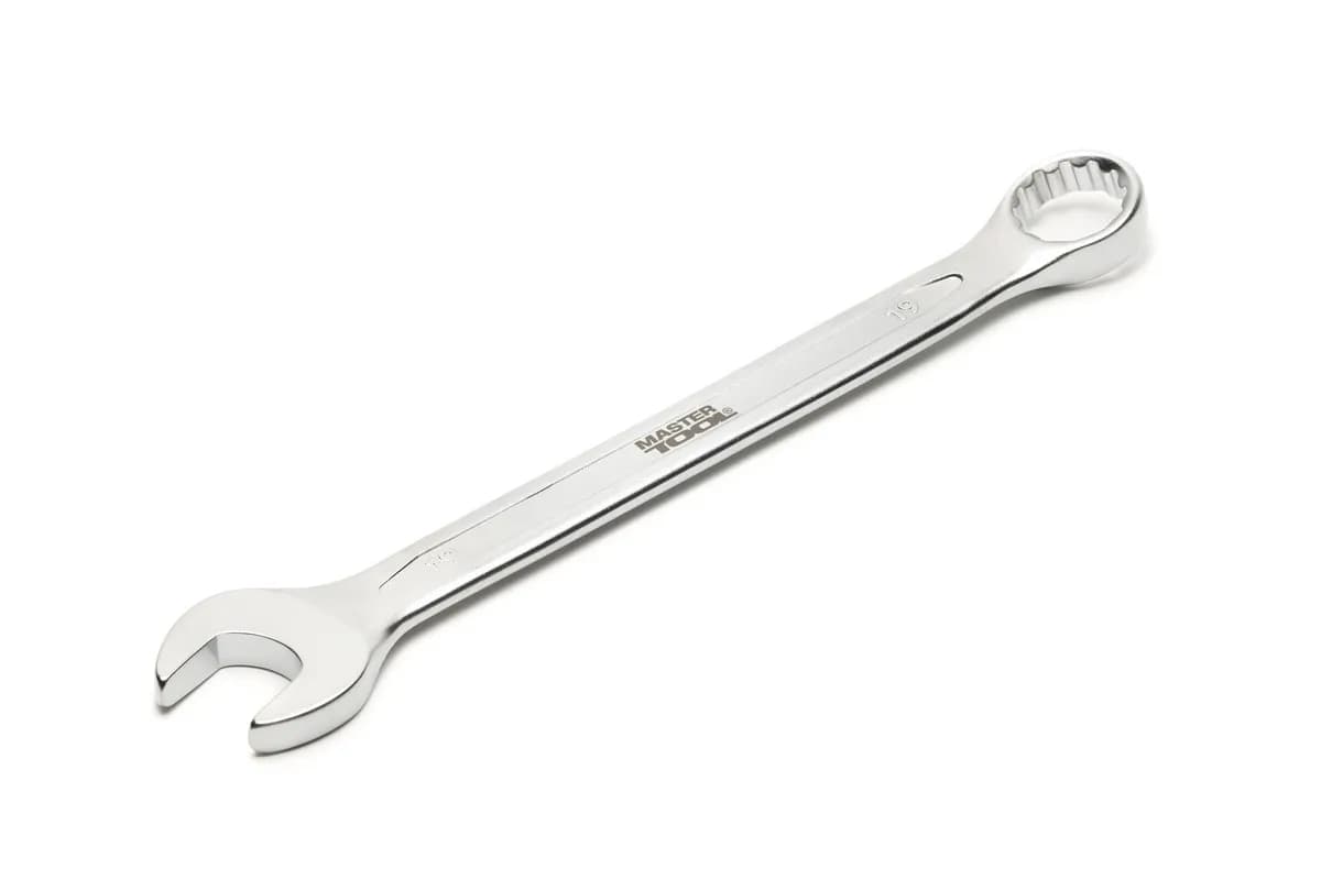 Ключ комбінований MASTERTOOL COLD FORGED 19 мм 31CrV3 DIN 3113 72-1019 - зображення 1
