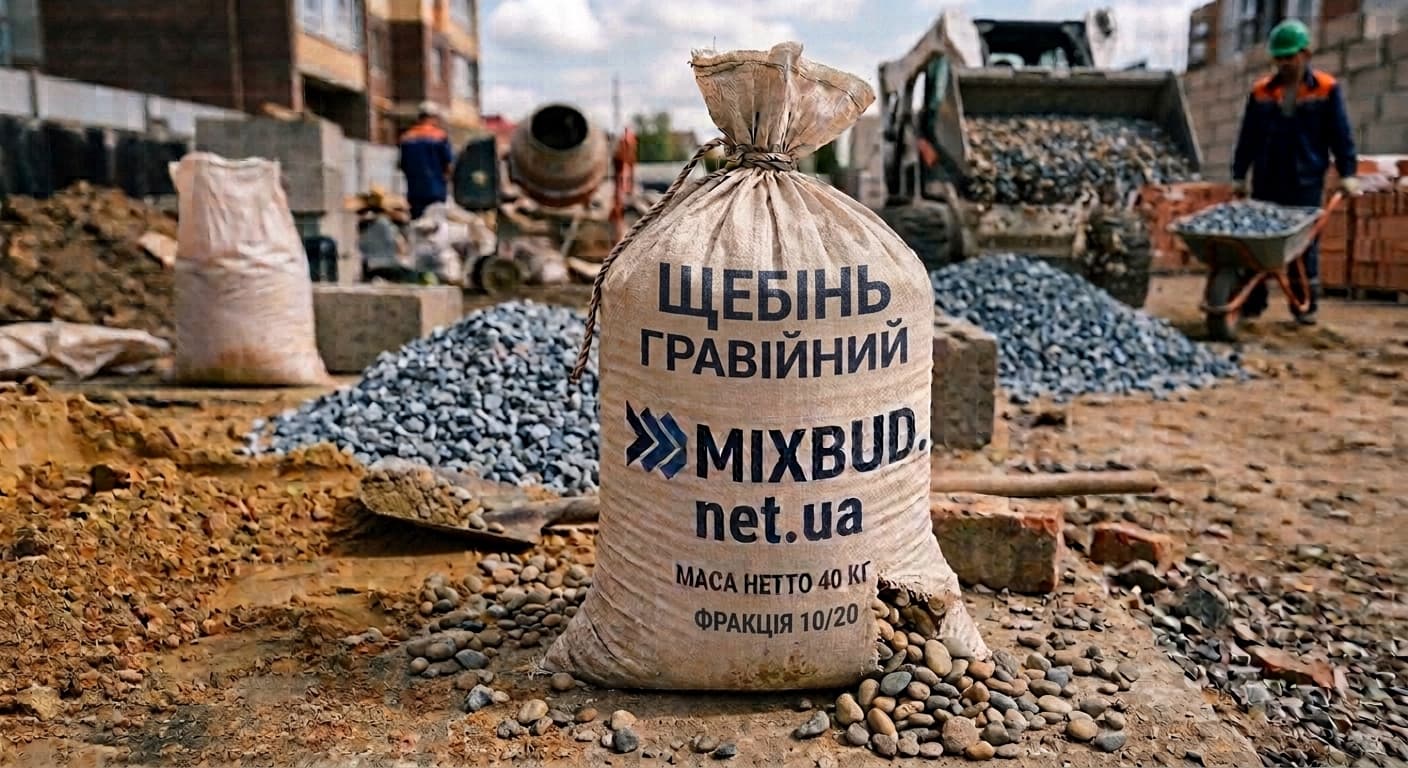 Щебінь гравійний 10/20 в мішках 1шт (0.03м³) - зображення 1